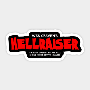 Wes Craven's HELLRAISER - Horror Multiverse Parody Shirt Sticker